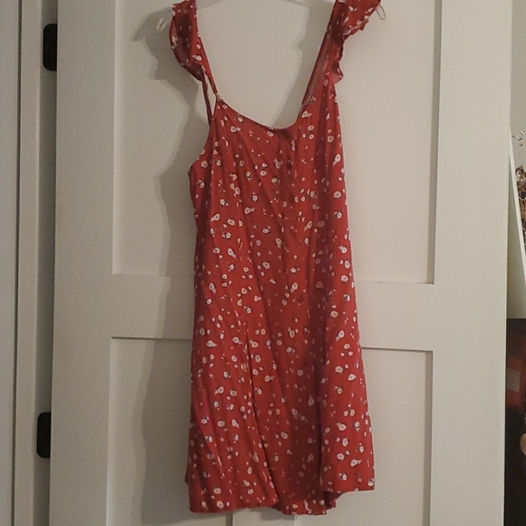 Red Floral Sun Dress - Picture 1 of 4